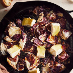 Pan-Seared Radicchio With Soft Cheese