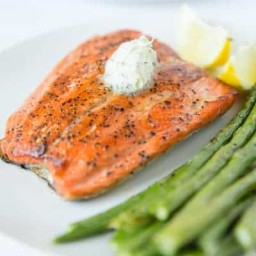 Pan Seared Salmon with Dill Butter