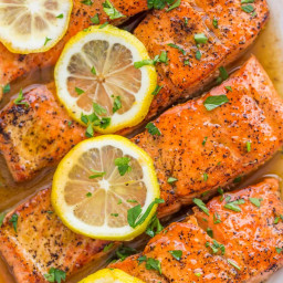 Pan-Seared Salmon with Lemon Butter (VIDEO)