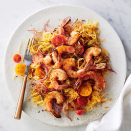 Pan-Seared Shrimp with Rosemary Spaghetti Squash