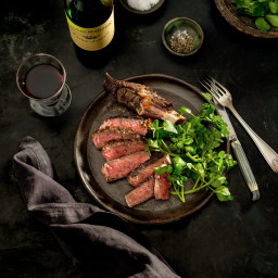 Pan-Seared Steak With Red Wine Sauce