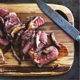 Pan-Seared Steaks in Shiitake Butter - Low Carb and Gluten Free