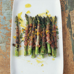 Pancetta-Wrapped Asparagus with Citronette