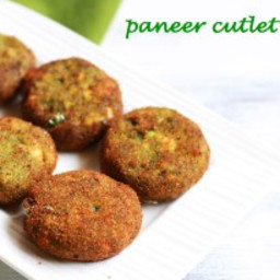 Paneer cutlet recipe with mint