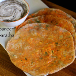 paneer paratha recipe | how to make paneer paratha