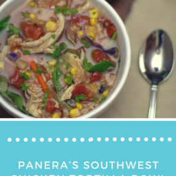 Panera’s Southwest Chicken Tortilla Bowl