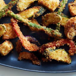 Panko-Style Crusted Tofu and Vegetables