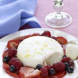 Panna Cotta with Balsamic Berries