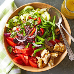 Panzanella (Bread Salad) with Summer Vegetables