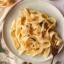 Pappardelle Pasta with Brown Butter and Sage Sauce
