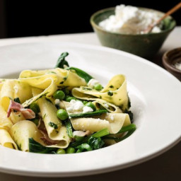 Pappardelle With Pancetta and Peas