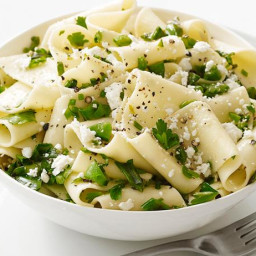 Pappardelle With Snap Peas