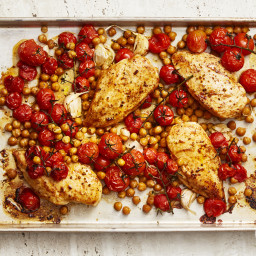Paprika Chicken with Crispy Chickpeas and Tomatoes