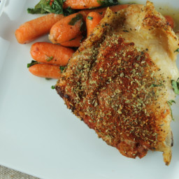 Paprika Roast Chicken with Carrots