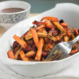Paprika Thyme Veggie Fries with Homemade BBQ Sauce