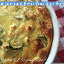 Parmesan and Feta Zucchini Bake