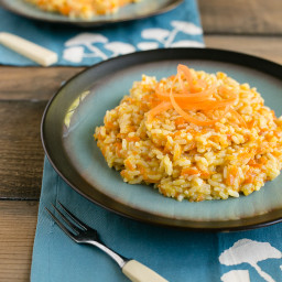 Parmesan Carrot Risotto (Carrot Rice)