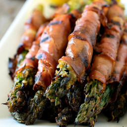 Parmesan-Coated Asparagus Wrapped in Prosciutto