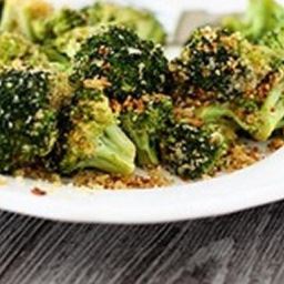 Parmesan Crusted Balsamic Roasted Broccoli