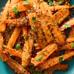 Parmesan Crusted Carrots