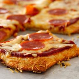 Parmesan Crusted Pepperoni Pizza