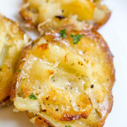 Parmesan Garlic Crash Hot Potatoes