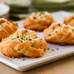 Parmesan-Herb Braided Crescent Rounds