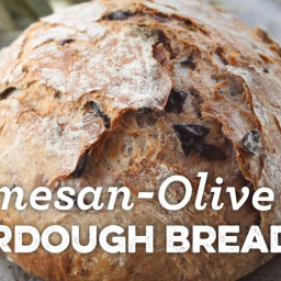 Parmesan-olive Sourdough Bread