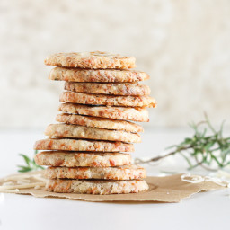 Parmesan Rosemary Shortbread Rounds