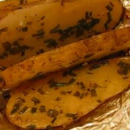 Parsley and Chive Baked Potato
