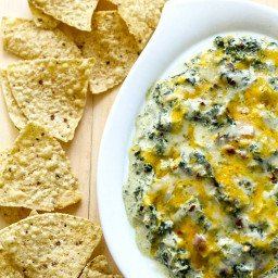 Party-Sized Kale, Spinach and Artichoke Dip