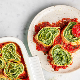 Pasta Rotolo with Spinach and Ricotta