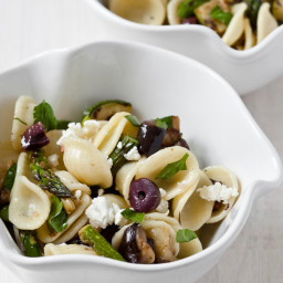 Pasta Salad with Grilled Vegetables, Parsley and Feta