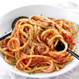 Pasta with 5 Ingredient Butter Tomato Sauce