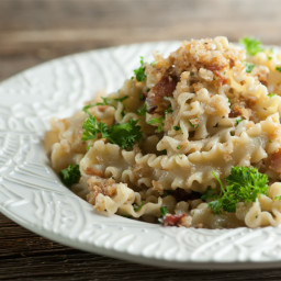 Pasta with Bacon Bread Crumbs