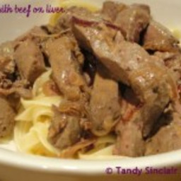 Pasta With Beef Ox Liver