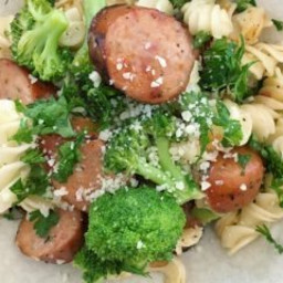 Pasta with Broccoli and Chicken Sausage