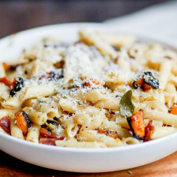 Pasta with Butternut Squash, Bacon, and Brown Butter