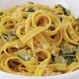 Pasta with Courgettes and Saffron