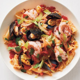 Pasta with Mussels and Shrimp