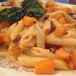 Pasta with Roasted Butternut Squash and Speck