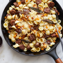 Pasta With Sausage, Squash and Sage Brown Butter