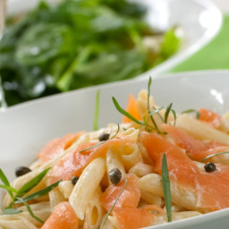 Pasta with Smoked Salmon and Capers