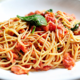 Pasta with Tomato-Blue Cheese Sauce