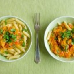 Pasta with Winter Squash and Tomatoes