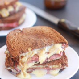 Pastrami and Caramelized Onion Grilled Cheese.