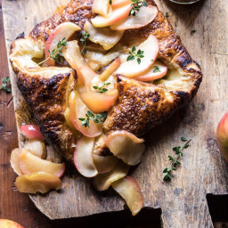 Pastry Wrapped Baked Brie with Maple Butter Roasted Apples
