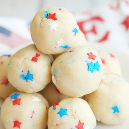 Patriotic Cookie Dough Truffles
