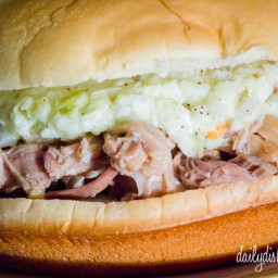 Paula Deen’s Slow Cooker Pulled Pickled Pork Sandwiches