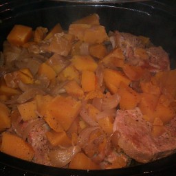 Paul's Pork Chops and Butternut Squash For The Crockpot